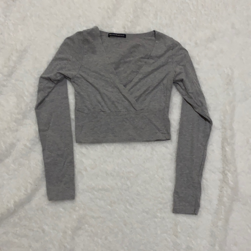 Great long sleeve brandy too cropped